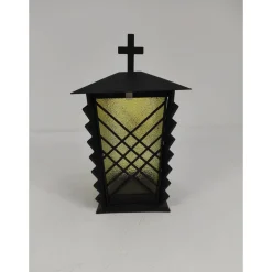 Grablaterne Metall schwarz grünes Glas