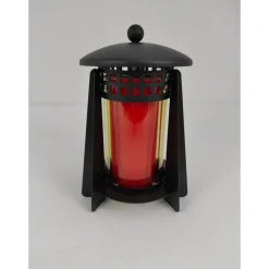 Grablaterne Metall schwarz klares Glas