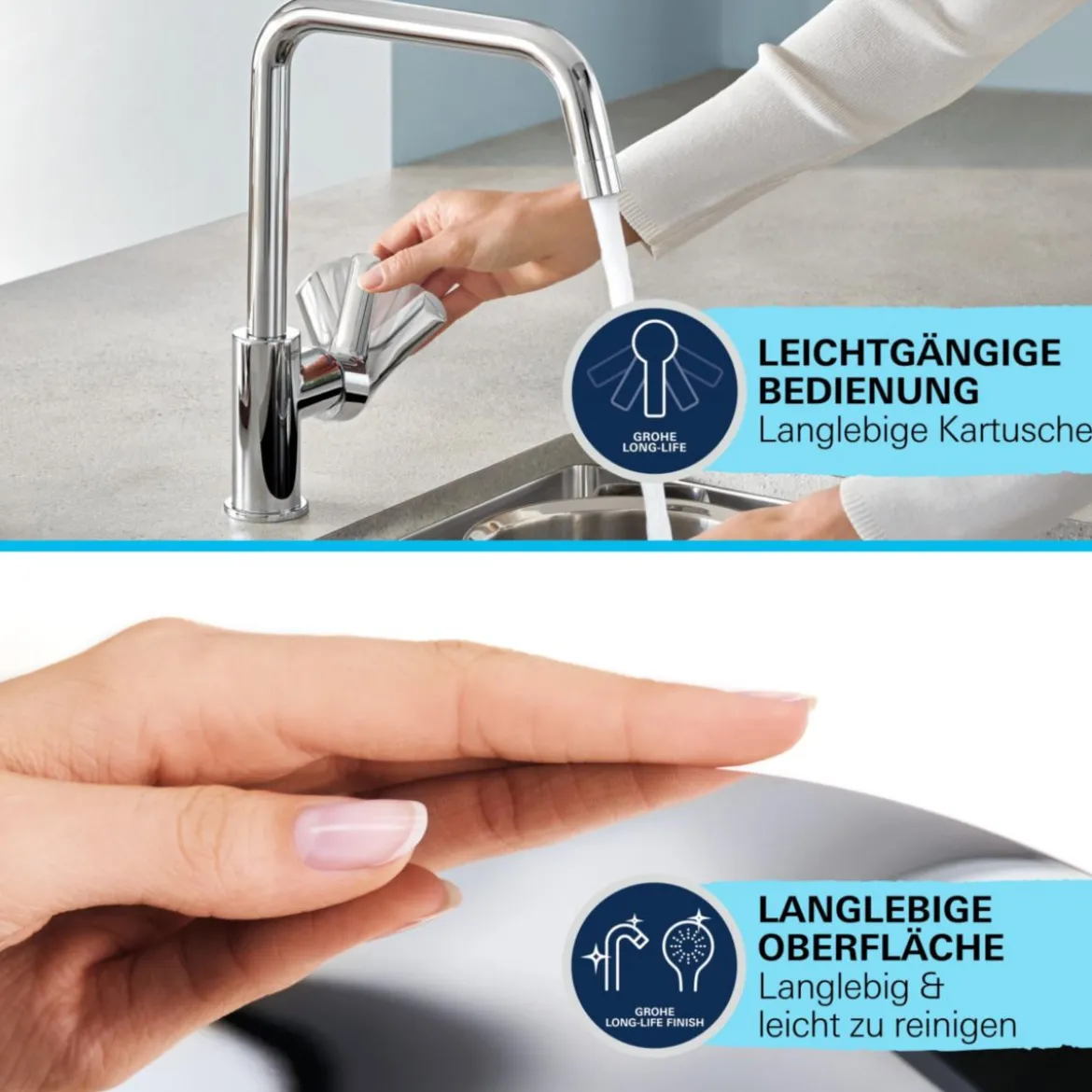 Grohe Einhand-Spültischbatterie Start Edge 1/2"
