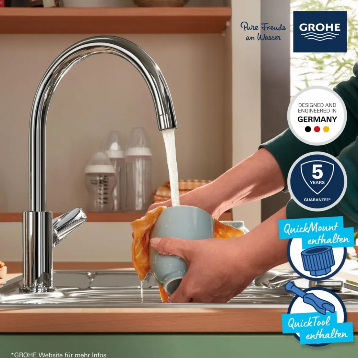 Grohe Einhand-Spültischbatterie Start Edge 1/2"