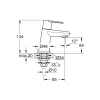 Grohe Standventil Eurodisc Cosmopolitan chrom Durchmesser 4,9 x 13,4 cm