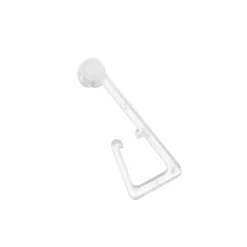 Haken f. Stoffoese m. Rol+Gl.transp 10er