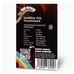 Hanfsamen BudVoyage Hellfire OG Fem3 Samen