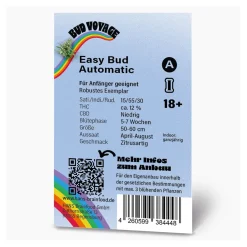Hanfsamen BudVoyage Hippie Hanf- EasyBud Auto, 3 Samen