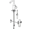 Hansa Waschtischarmatur „vantis Style Hybrid“ Chrom Bluetooth Sensor