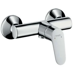 Hansgrohe Duscharmatur Focus 70, chrominkl. S-Anschluessen&Rosetten