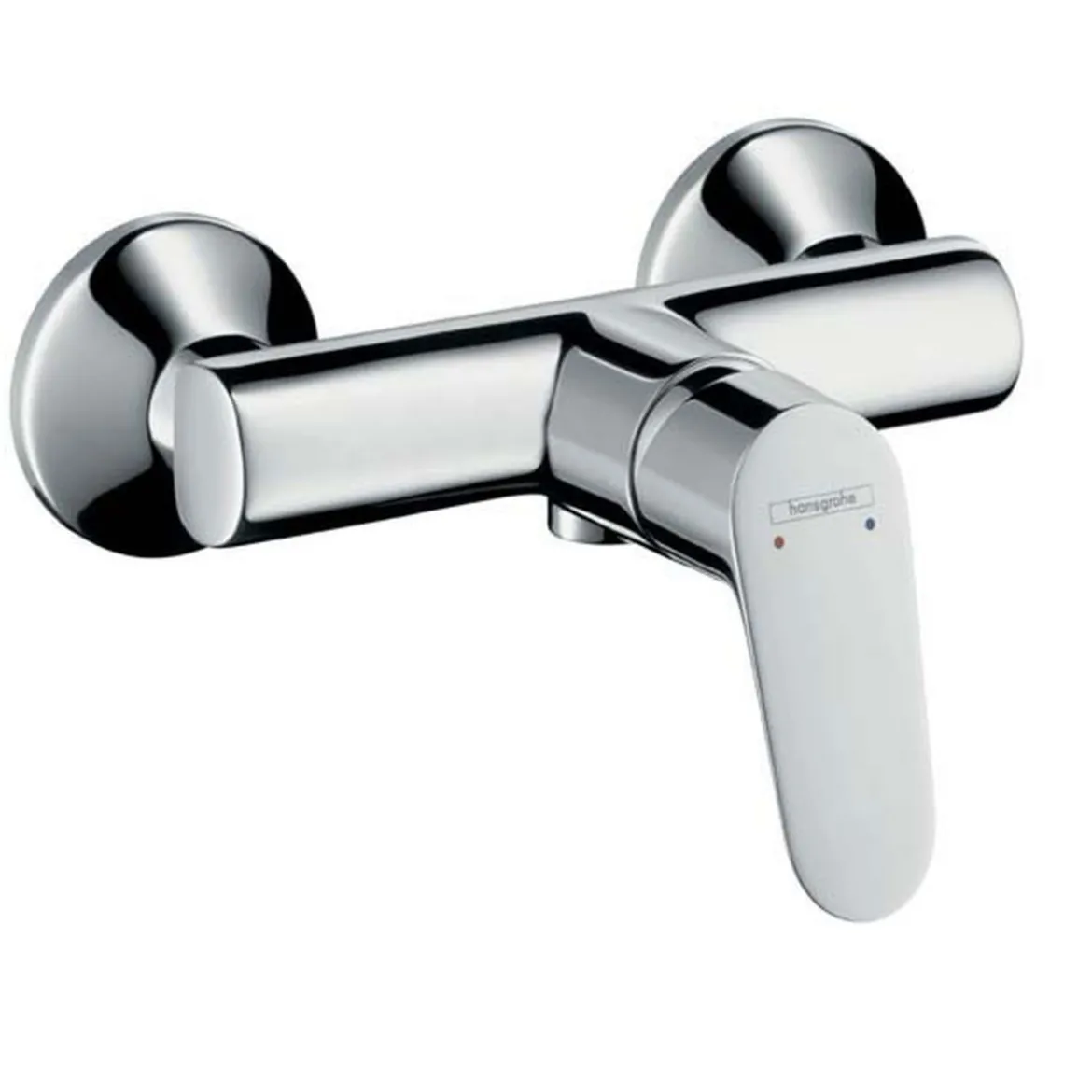 Hansgrohe Duscharmatur Focus 70, chrominkl. S-Anschluessen&Rosetten