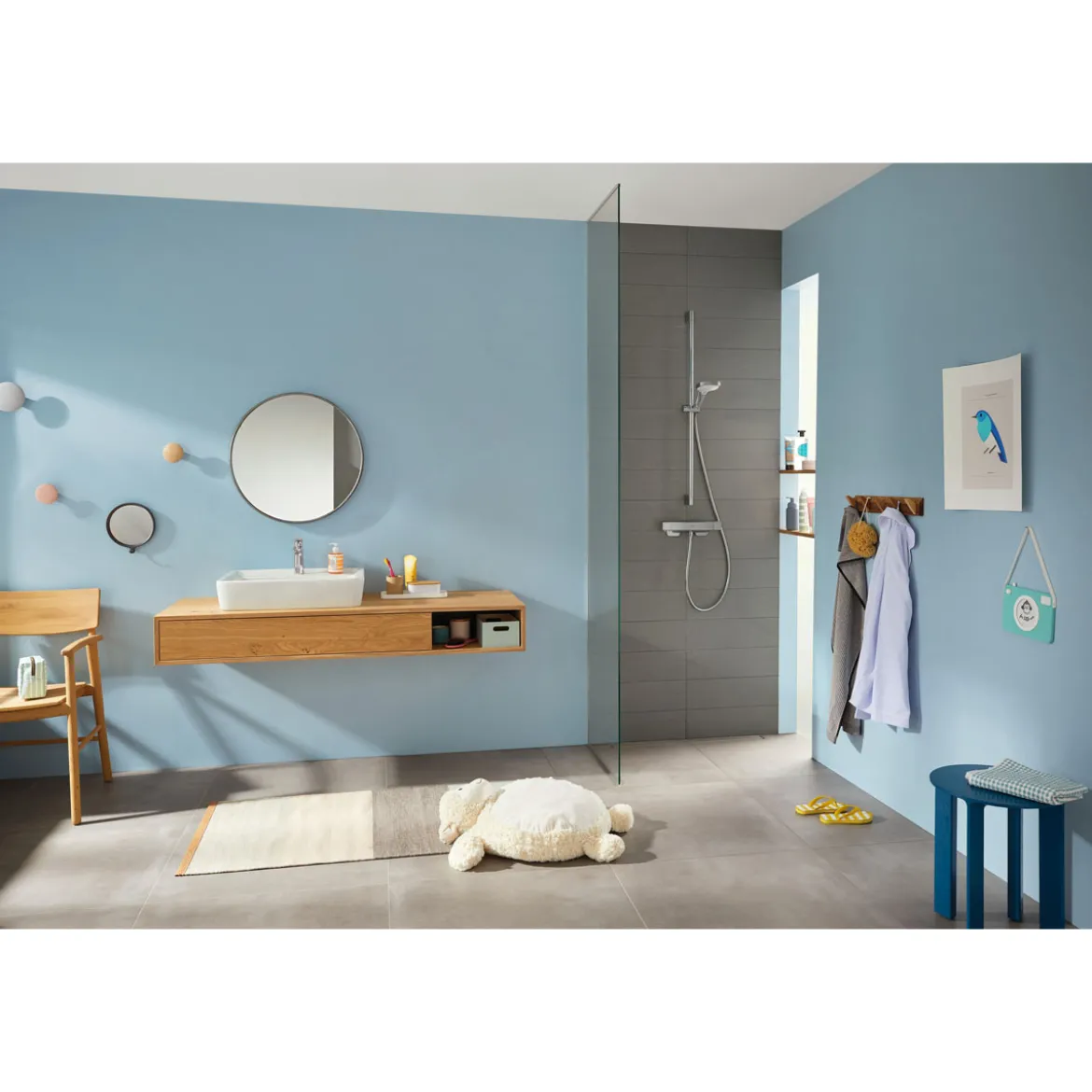 Hansgrohe Handbrause Croma Select Echrom, Dm. 11cm, 3 Strahlarten