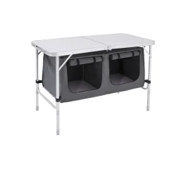 Haveson Camping-Tisch mit Ablagefächern