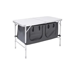 Haveson Camping-Tisch mit Ablagefächern