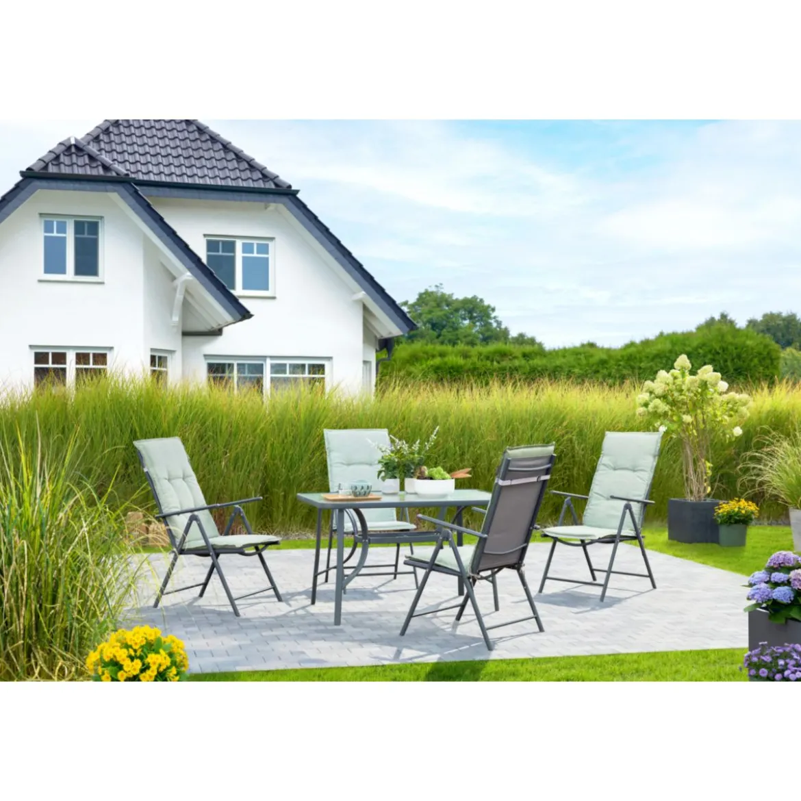 Haveson Gartenmöbelset Leipzig 5-teilig