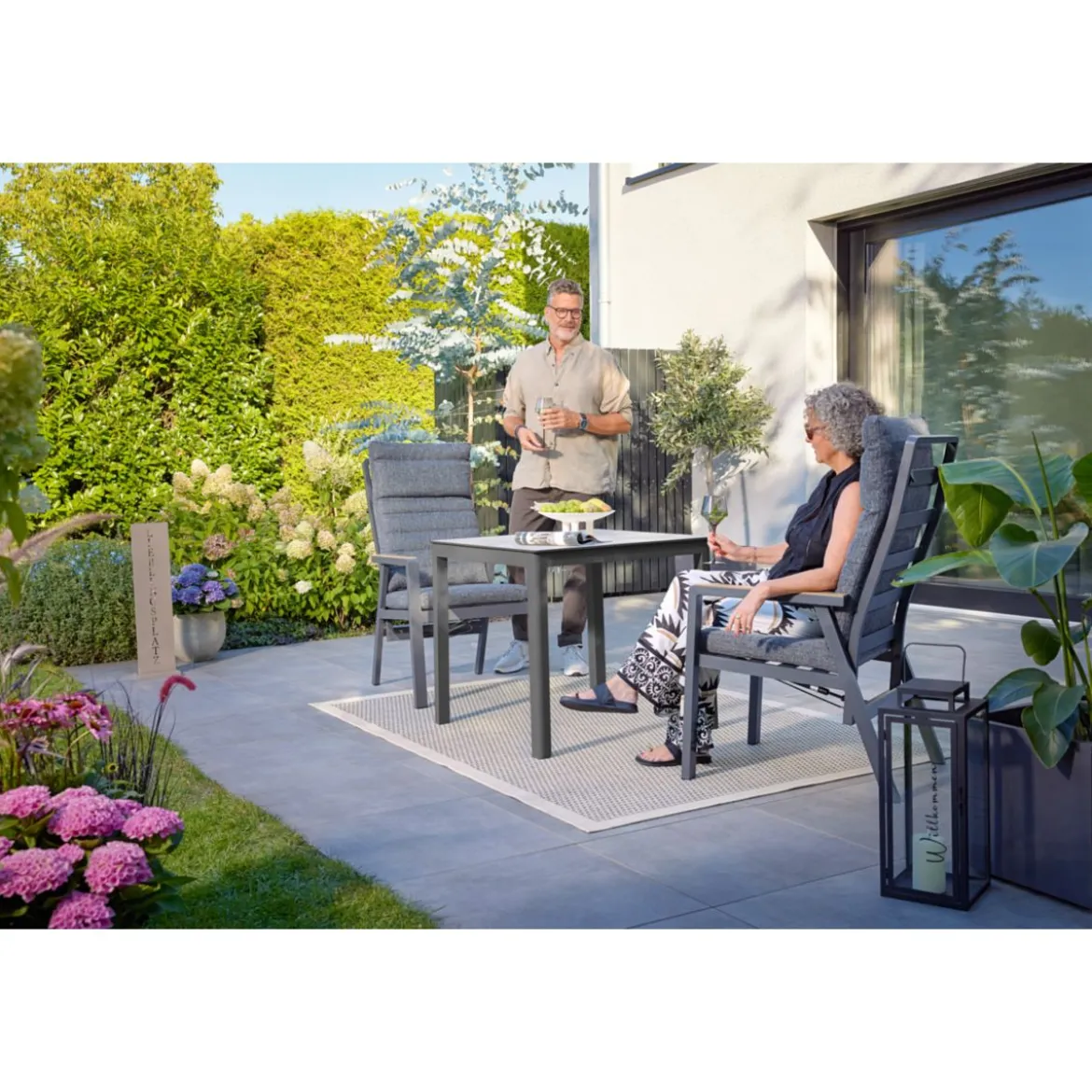 Haveson Gartentisch Trentino 80x73x80cm
