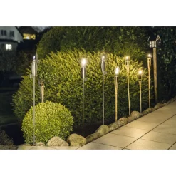 HavesonLampenöl-Gartenfackel Edelstahl