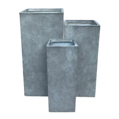Haveson Pflanzsäule Wiped grey 28 x 28 x 60 cm