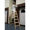 Holz-Doppelsprossenleiter 2x5
