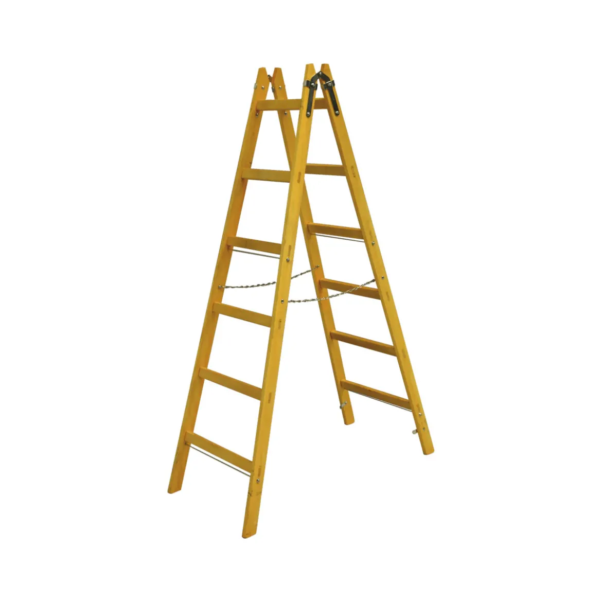 Holz-Doppelsprossenleiter 2x6