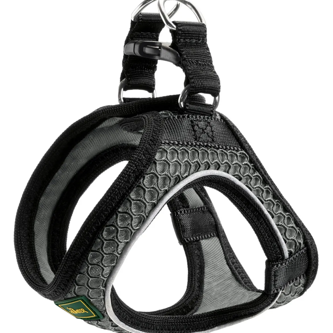 Hunter Geschirr Hilo Comfort Manthrazitreflektierend 58-65cm Mesh