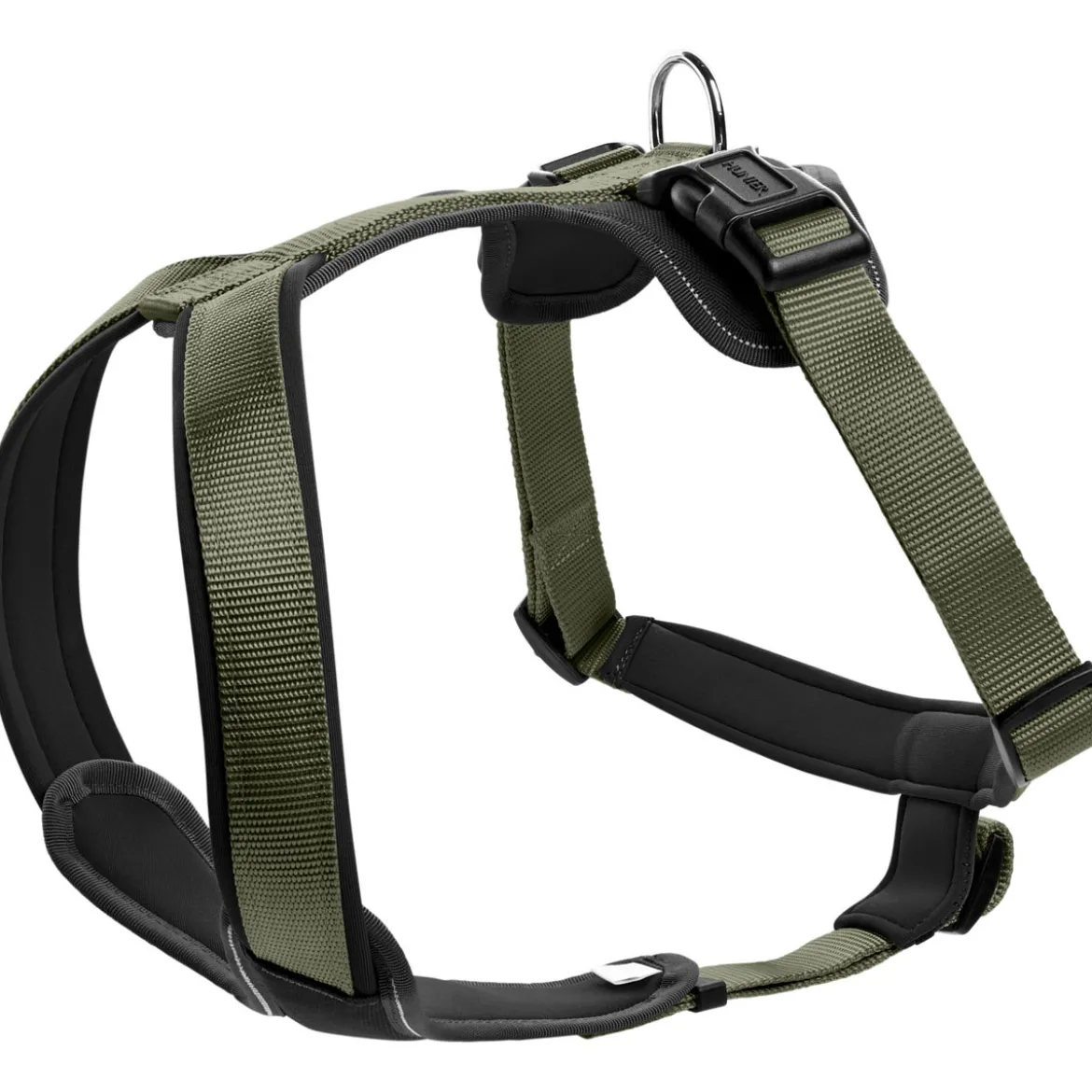 Hunter Geschirr Neopren oliv-schwarz Größe S