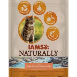 IAMS Trockenfutter Naturally Katze Erwachsen Lachs 700 g