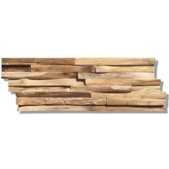 Indo Teak Paneel Natur, Inhalt 10 Stueck500x200x10-20 mm
