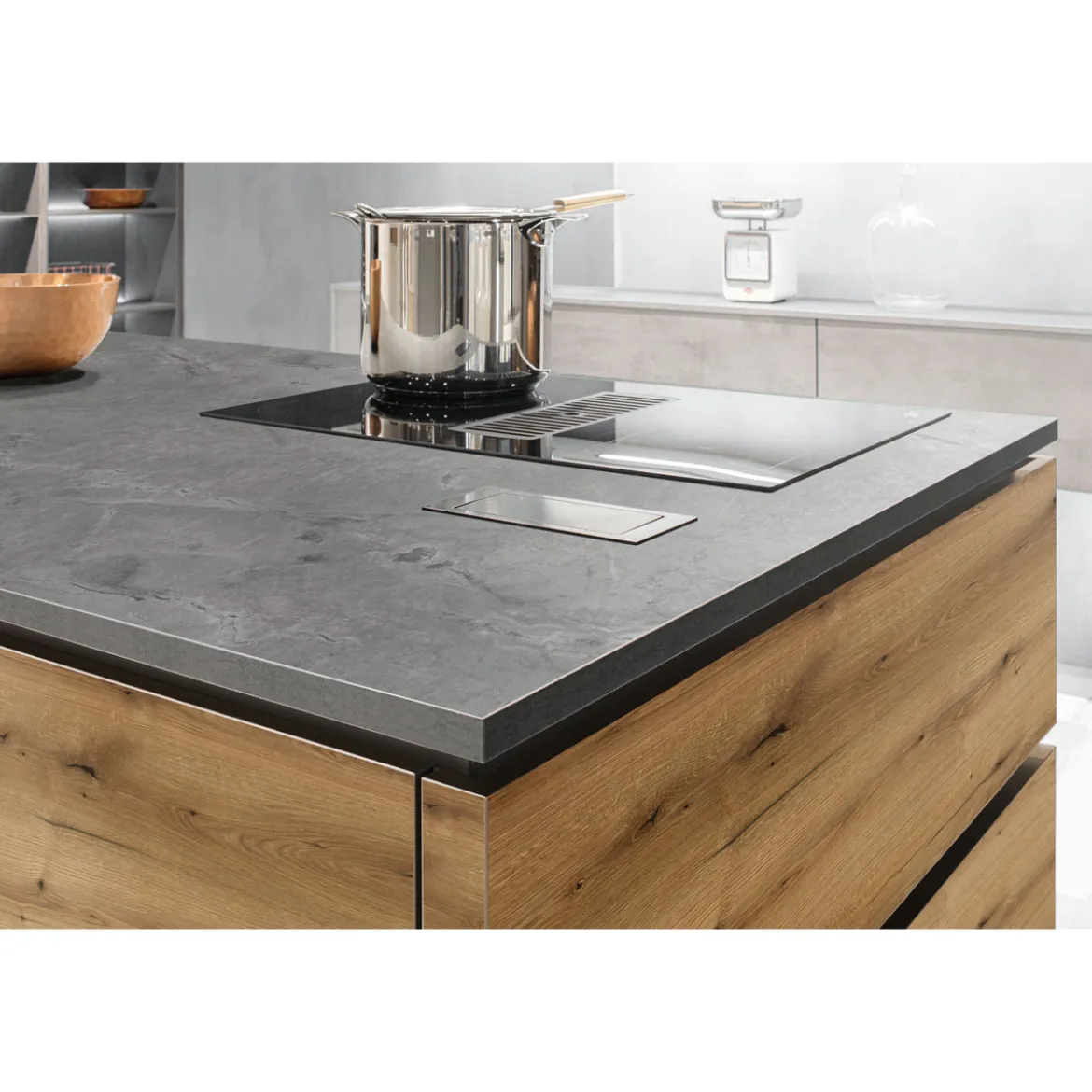 KAINDLArbeitsplatte 410 x 60 x 3,8 cm Atlantic Stone Graphit