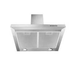 Kaminhaube Edelstahl, 60 cm, respektaEEK A, 3 Leistungsstufen LED-Beleuchtung