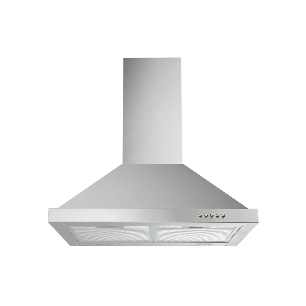 Kaminhaube Edelstahl, 60 cm, respektaEEK A, 3 Leistungsstufen LED-Beleuchtung