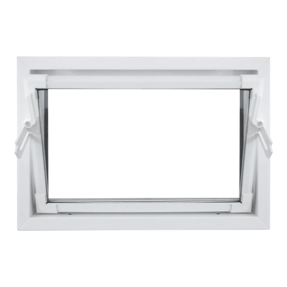 Kippfenster Q59 600x500mm ISO Glas weiss