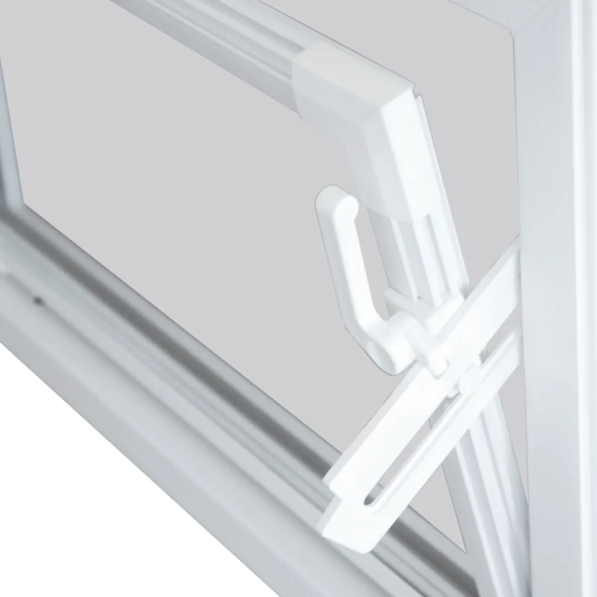 Kippfenster Q59 600x500mm ISO Glas weiss