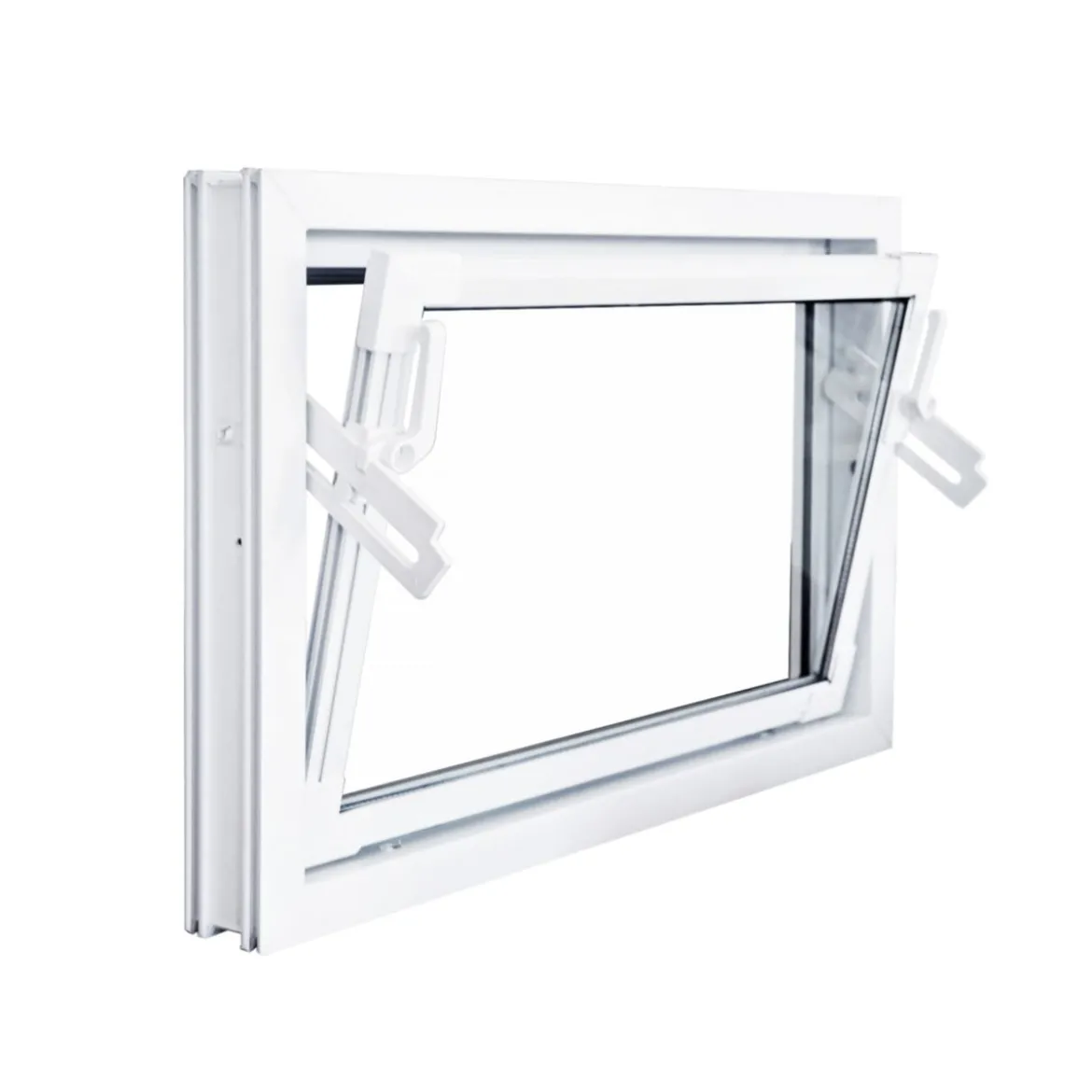 Kippfenster Q59 600x500mm ISO Glas weiss