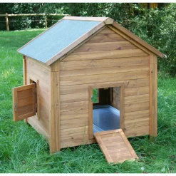 Kleintierstall 105 x 108 x 100 cm braun