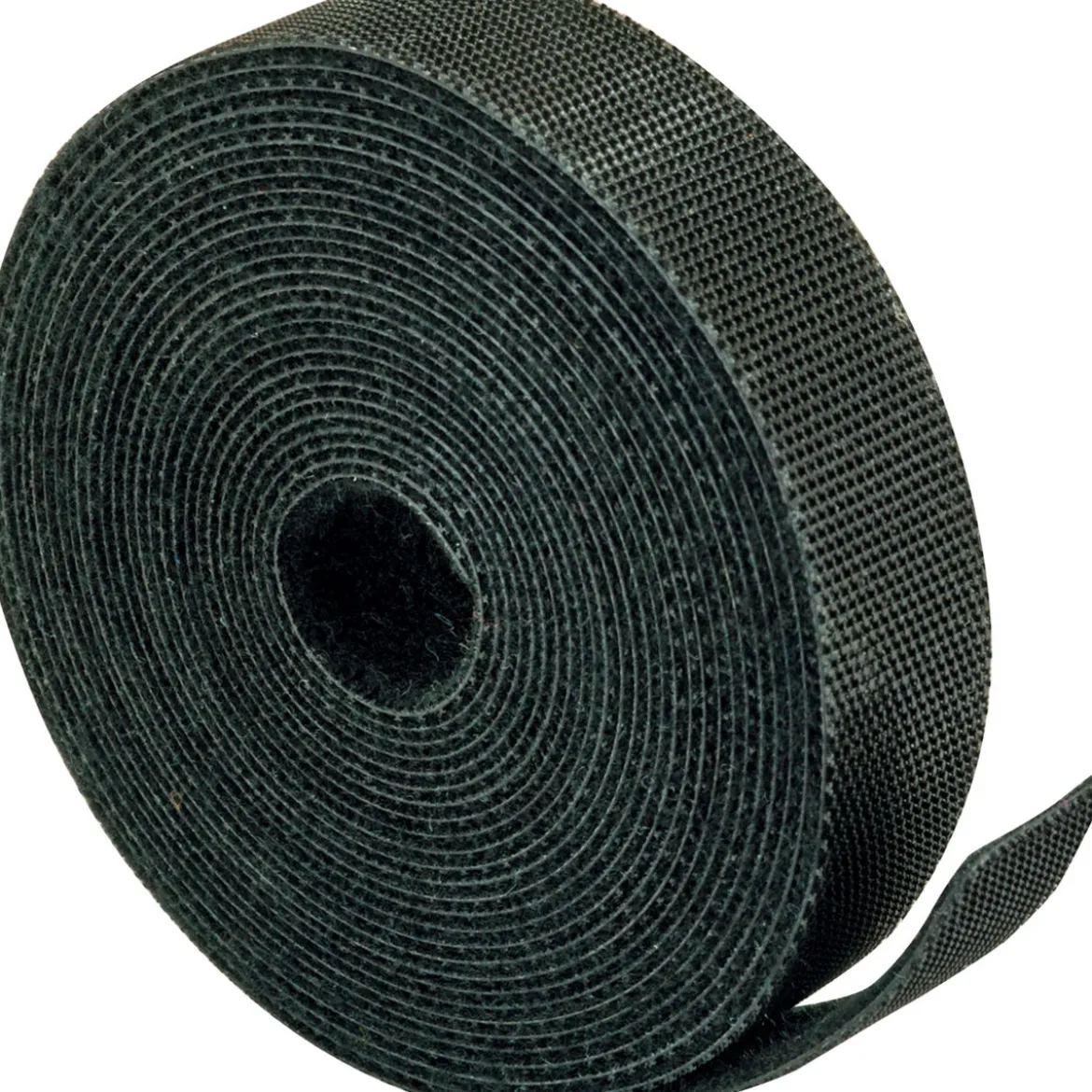 Klettband Rolle schwarz/3m