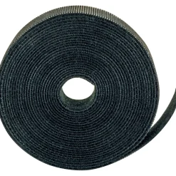 Klettband Rolle schwarz/3m