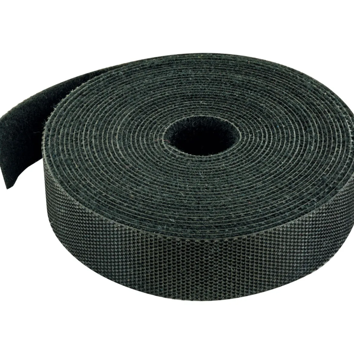 Klettband Rolle schwarz/3m