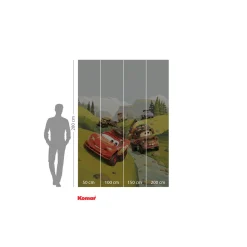 KomarVlies Fototapete Cars Camping 200x280 cm