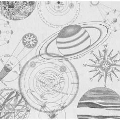 KomarVlies Fototapete Cosmos Sketch 300x280 cm