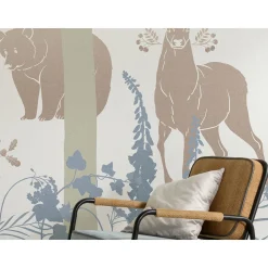 KomarVlies Fototapete Forest Animals 400x280 cm