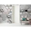 KomarVlies Fototapete Hexagon Concrete 400x250 cm
