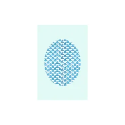 KomarWandbild Shelly Patterns Aqua 40x50 cm