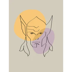 KomarWandbild Soulful Sanctuary Thor Head 50x70 cm