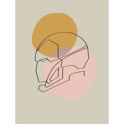 KomarWandbild Soulful Sanctuary Iron Man Head 40x50 cm