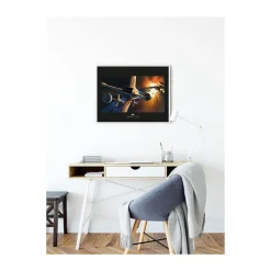 KomarWandbild Star Wars Classic Endor Orbit War 70x50 cm