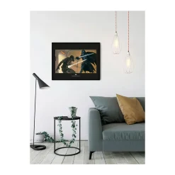 KomarWandbild Star Wars Classic Vader Luke Hallway 50x40 cm