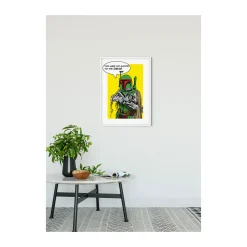 KomarWandbild Star Wars Classic Comic Quote Boba_Fett 40x50 cm