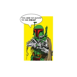 KomarWandbild Star Wars Classic Comic Quote Boba_Fett 40x50 cm