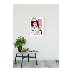KomarWandbild Star Wars Classic Comic Quote Leia 50x70 cm