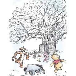 KomarWandbild Winnie the Pooh Playground 50x70 cm