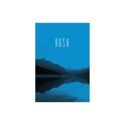 KomarWandbild Word Lake Hush Blue 50x70 cm