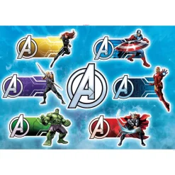 KomarWandtattoo Avengers Plates 100x70 cm