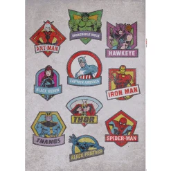 KomarWandtattoo Avengers Classic Badges 50x70 cm